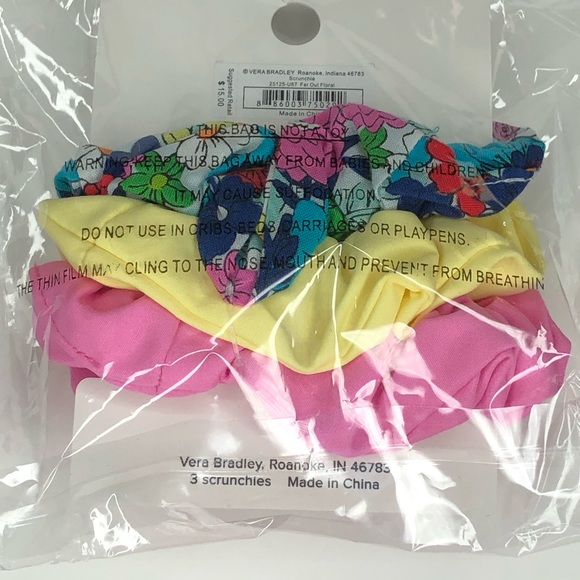 NWT Vera Bradley Hair Scrunchies - Picture 3 of 5